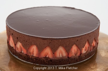 Chocolate Strawberry Mousse Torte